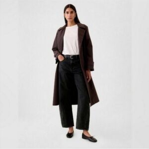 NWT! GAP Black High Rise Barrel Jeans - Size 0 petite 🩷